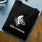 "Padel to Freedom" The Ultimate Unisex Classic Black Cycling T-Shirt: