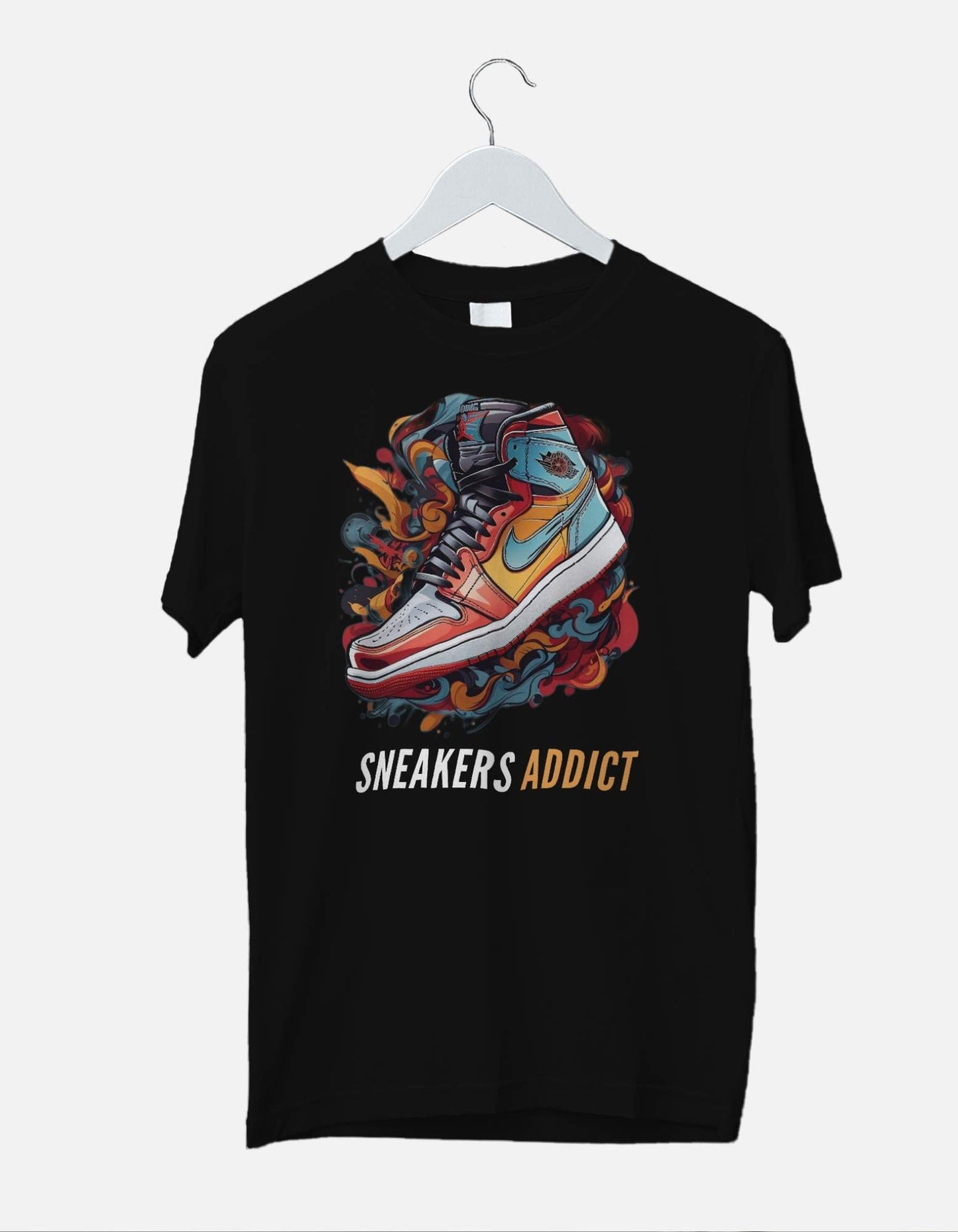 "SNEAKER ADDICT" Unisex Oversized Premium Cotton T-Shirt.