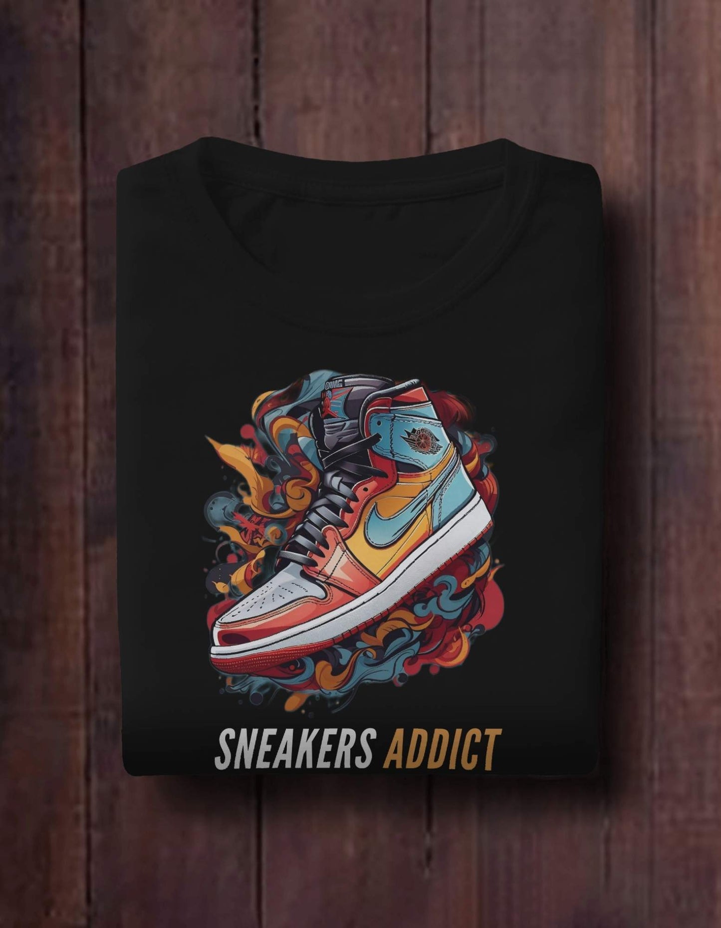 "SNEAKER ADDICT" Unisex Oversized Premium Cotton T-Shirt.