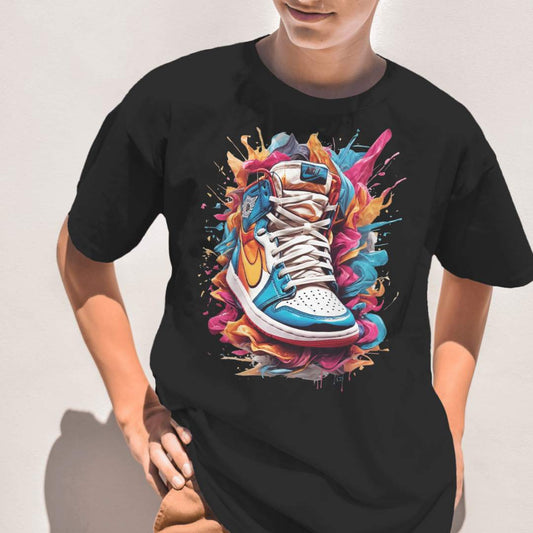 "Iconic Sneaker" Unisex Oversized Premium Cotton T-Shirt.