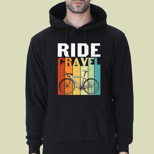 "Ride Gravel" Unisex Premium Hooded Sweatshirt.