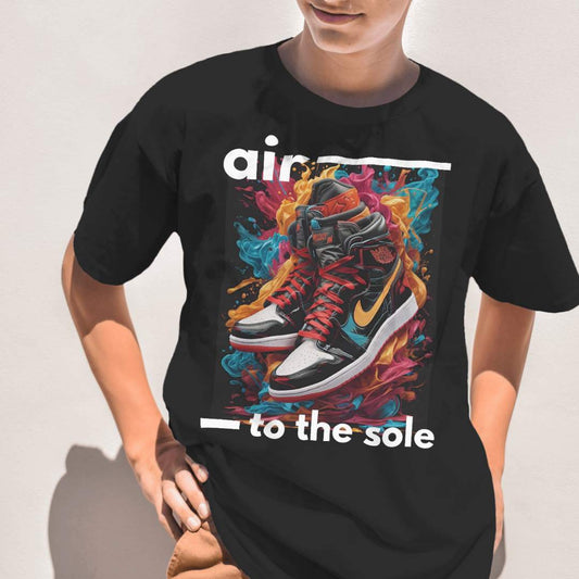 "Air to the Sole" Unisex Oversized Premium Cotton T-Shirt.