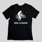 "Padel to Freedom" The Ultimate Unisex Classic Black Cycling T-Shirt:
