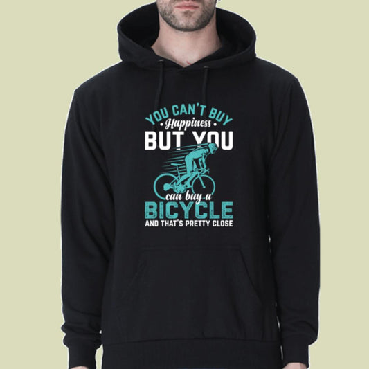 "Cycling Happiness" Unisex Premium Hooded Sweatshirt