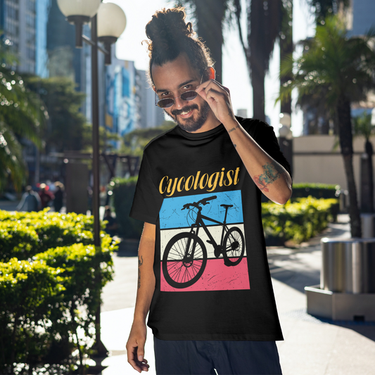 "Cycologist": The Ultimate Cycling Classic T-shirt for Men